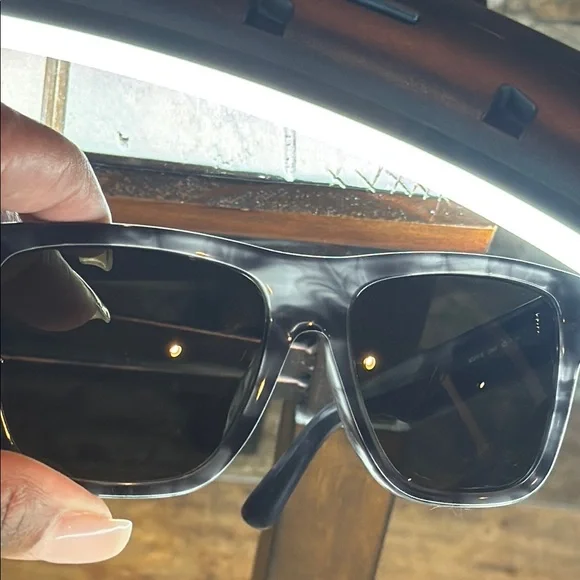 Moschino Black and Yellow Sunglasses